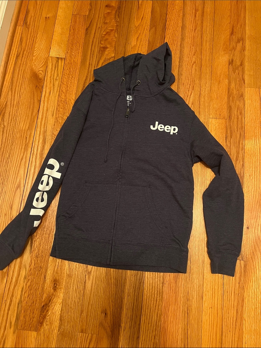 Jeep Dark Navy Hoodie with White Logo